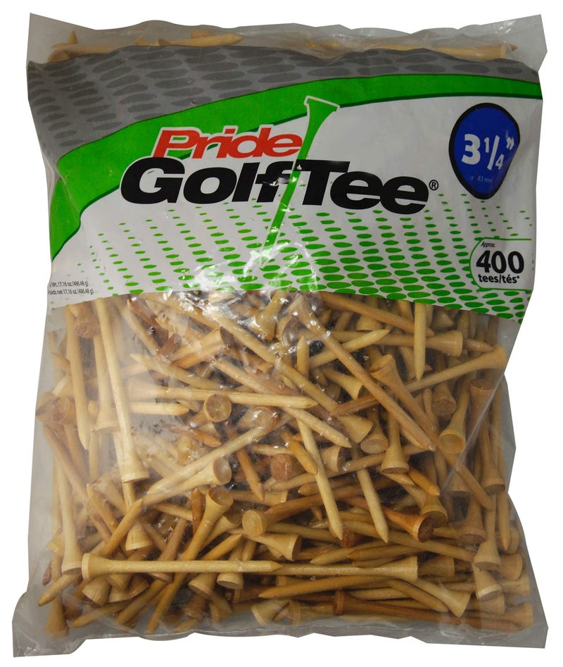 Pride Golf Tee Men Women 400 Count Tees, Natural, 400 Count US - Image 1